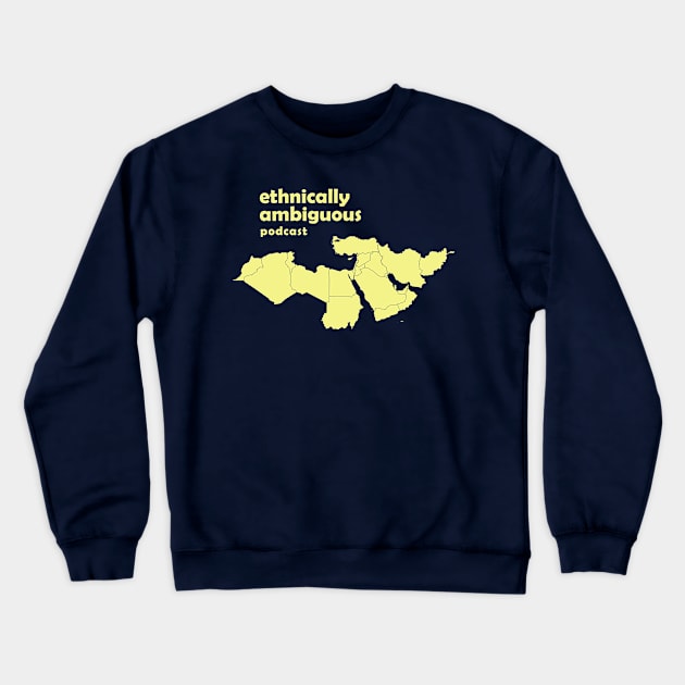 Middle East Map Crewneck Sweatshirt by Ethnically Ambiguous